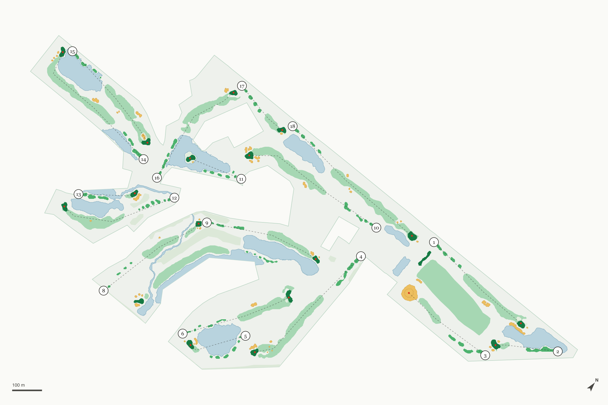 Map of Grey Hawk Golf Club