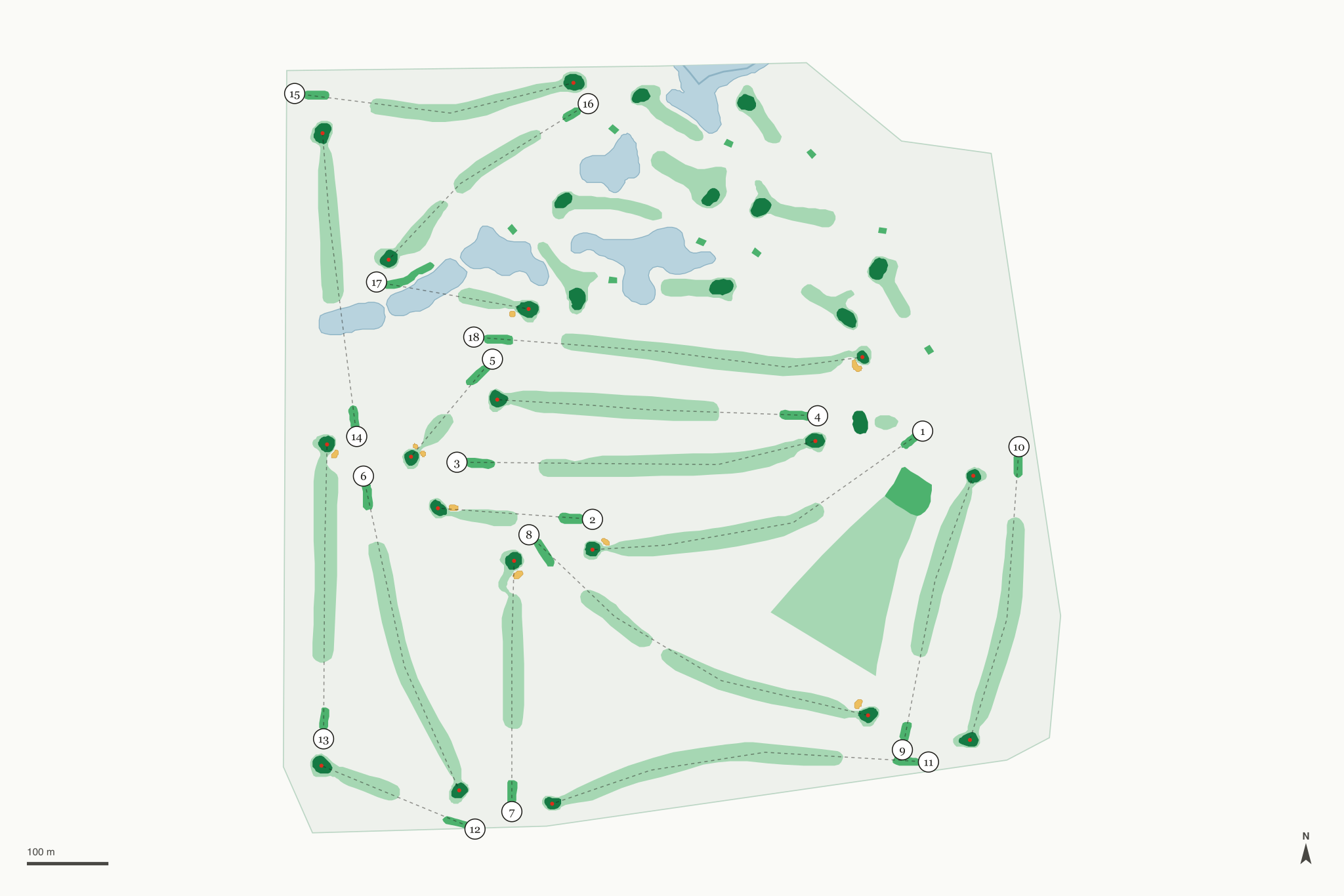 Map of Swenson Park Golf Course
