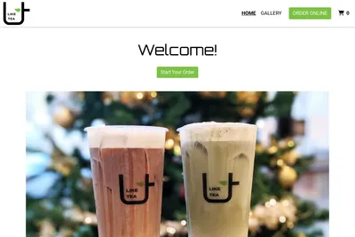 Like Tea website homepage