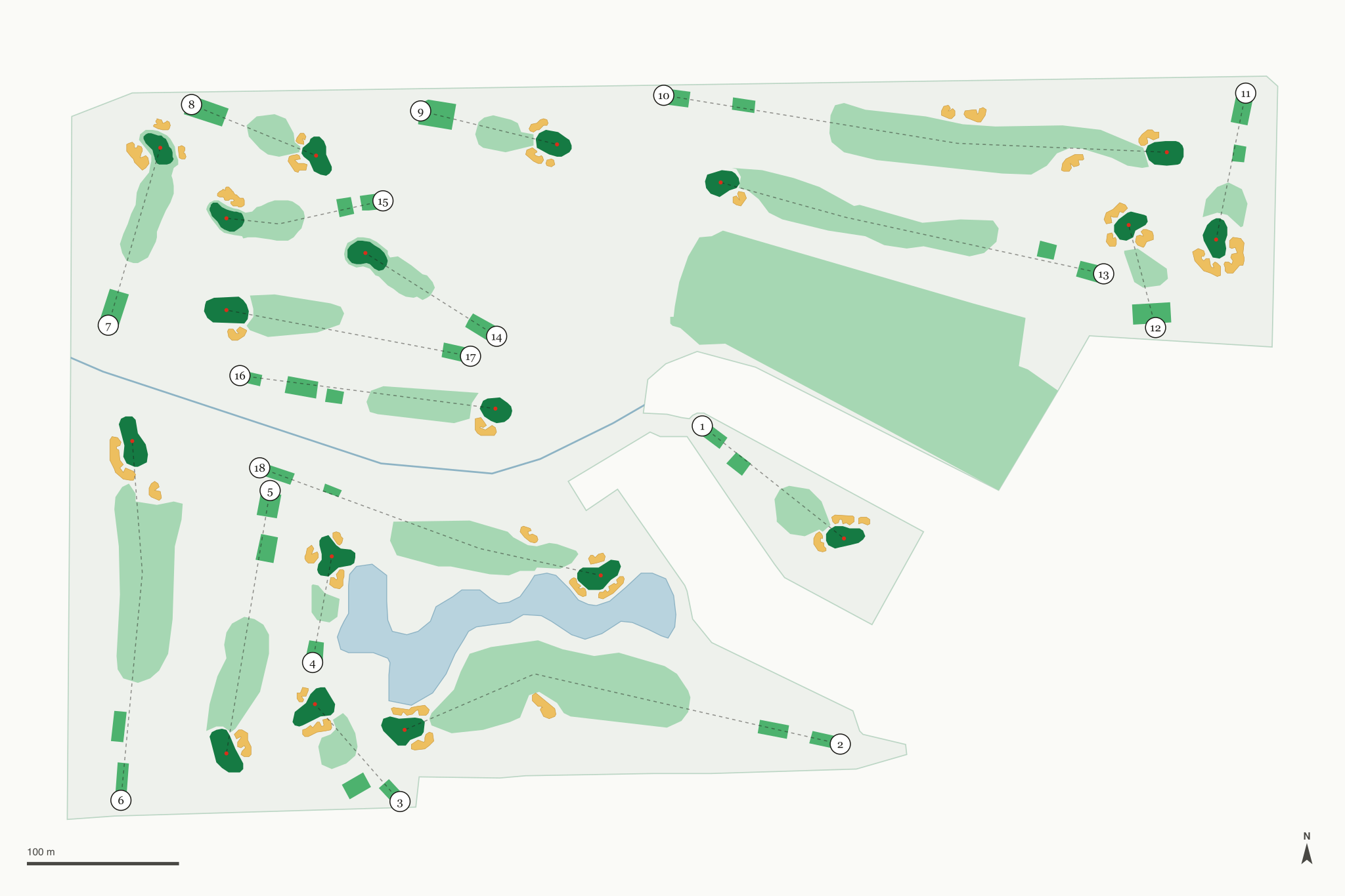 Map of Birch Hills Golf Course