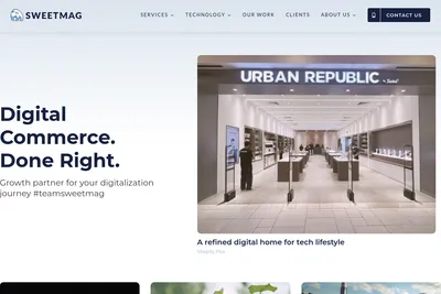 Screenshot of the Sweetmag Solutions (M) Sdn Bhd homepage