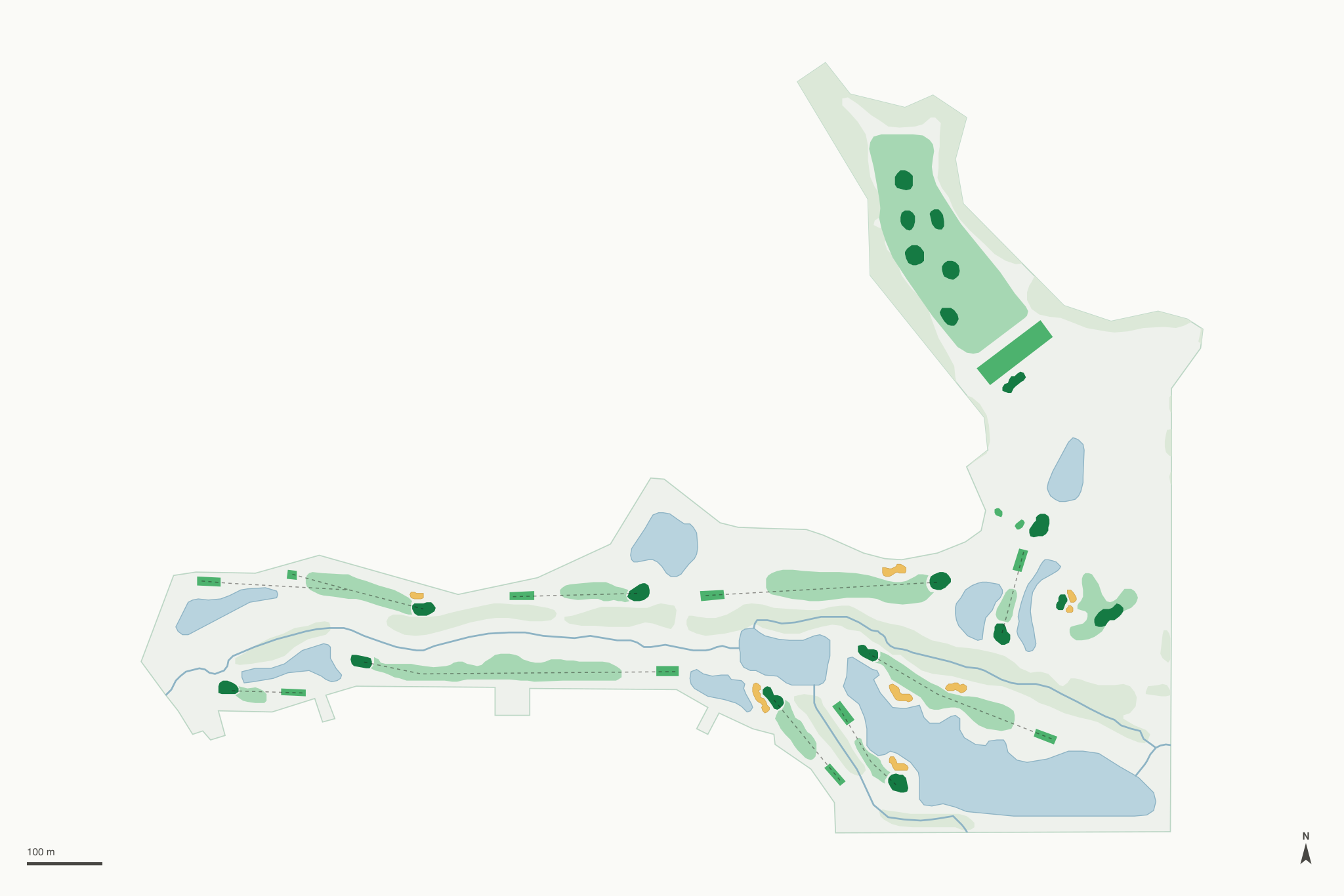 Map of Hadley Creek Golf Course