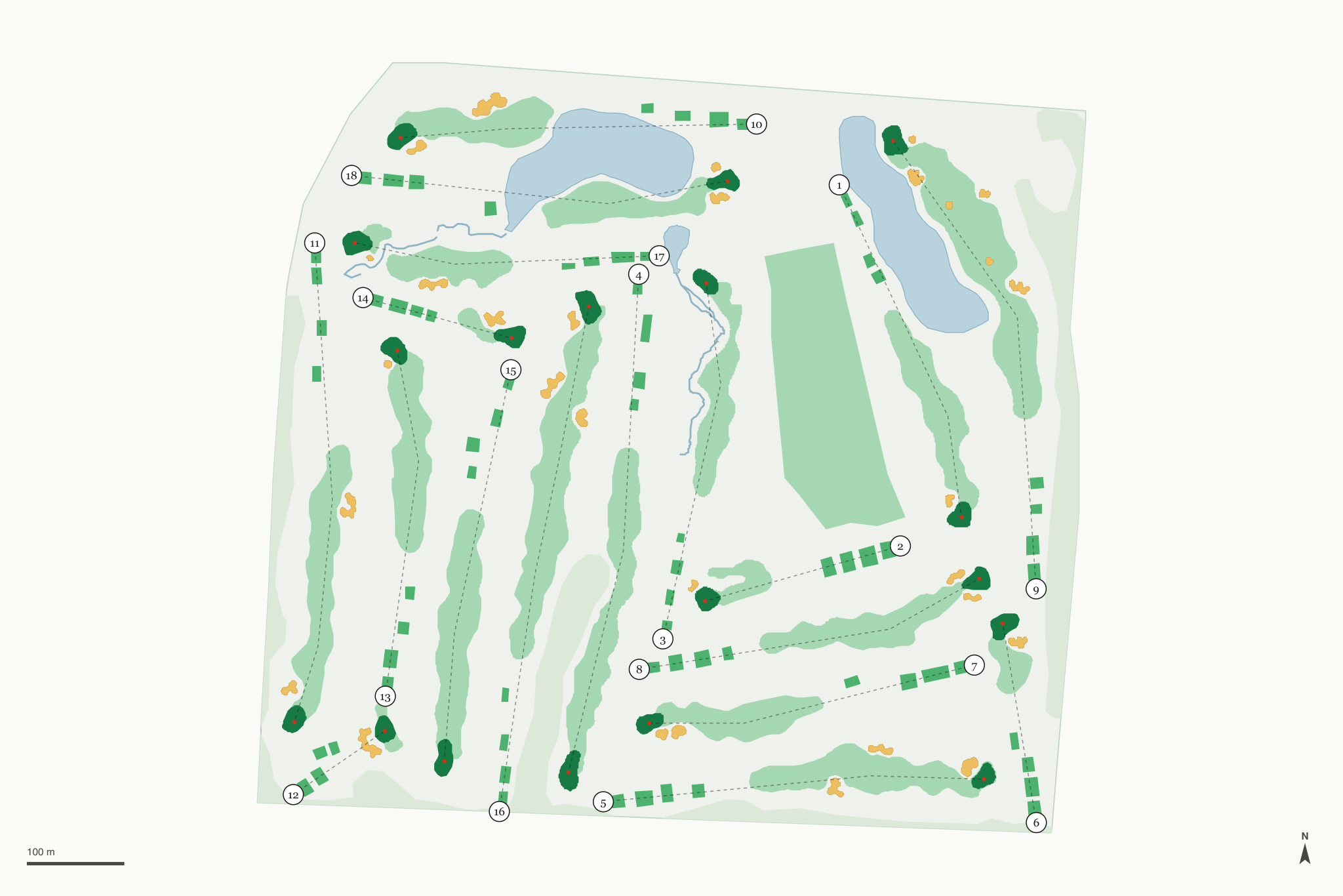 Map of WinterStone Golf Course