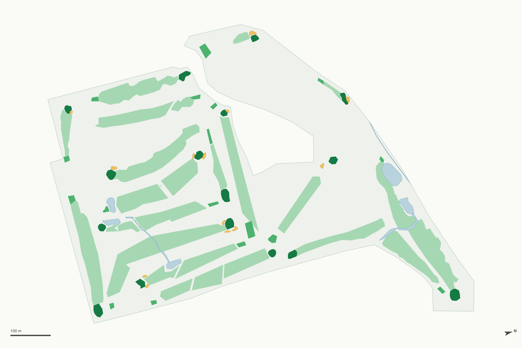 Map of Mountain View Golf Course