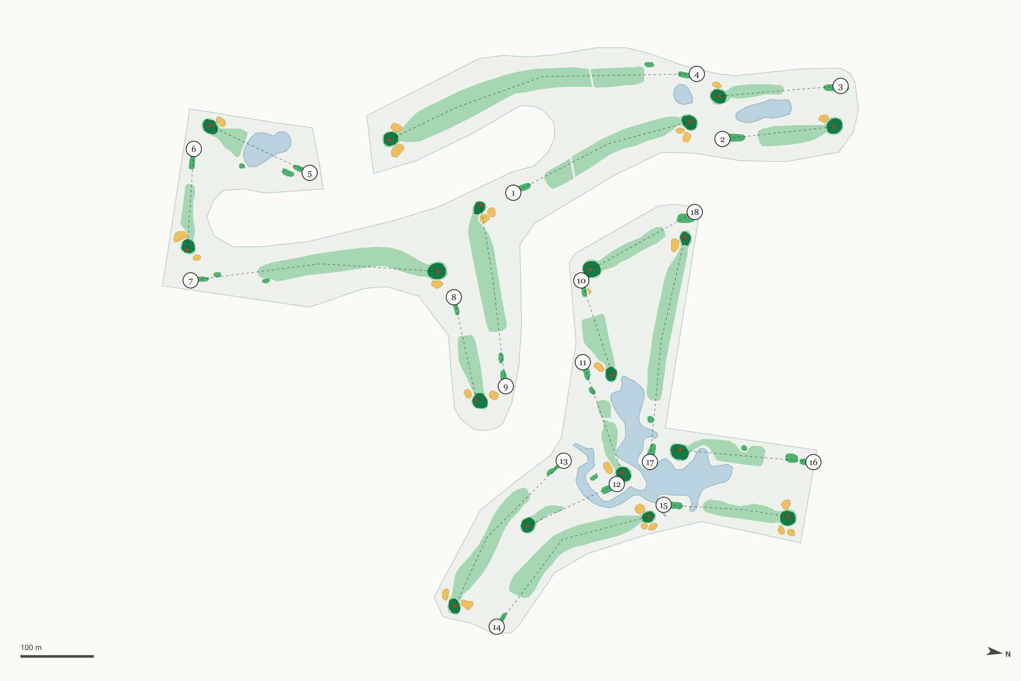 Map of Heron Lakes at Leisure World
