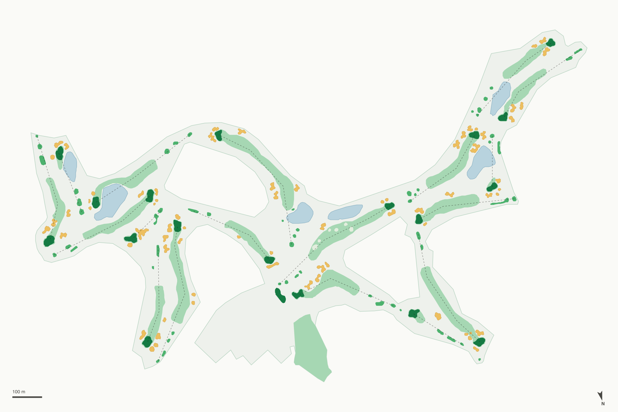 Map of Rancho Solano Golf Course