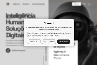 Screenshot of the Bydas homepage