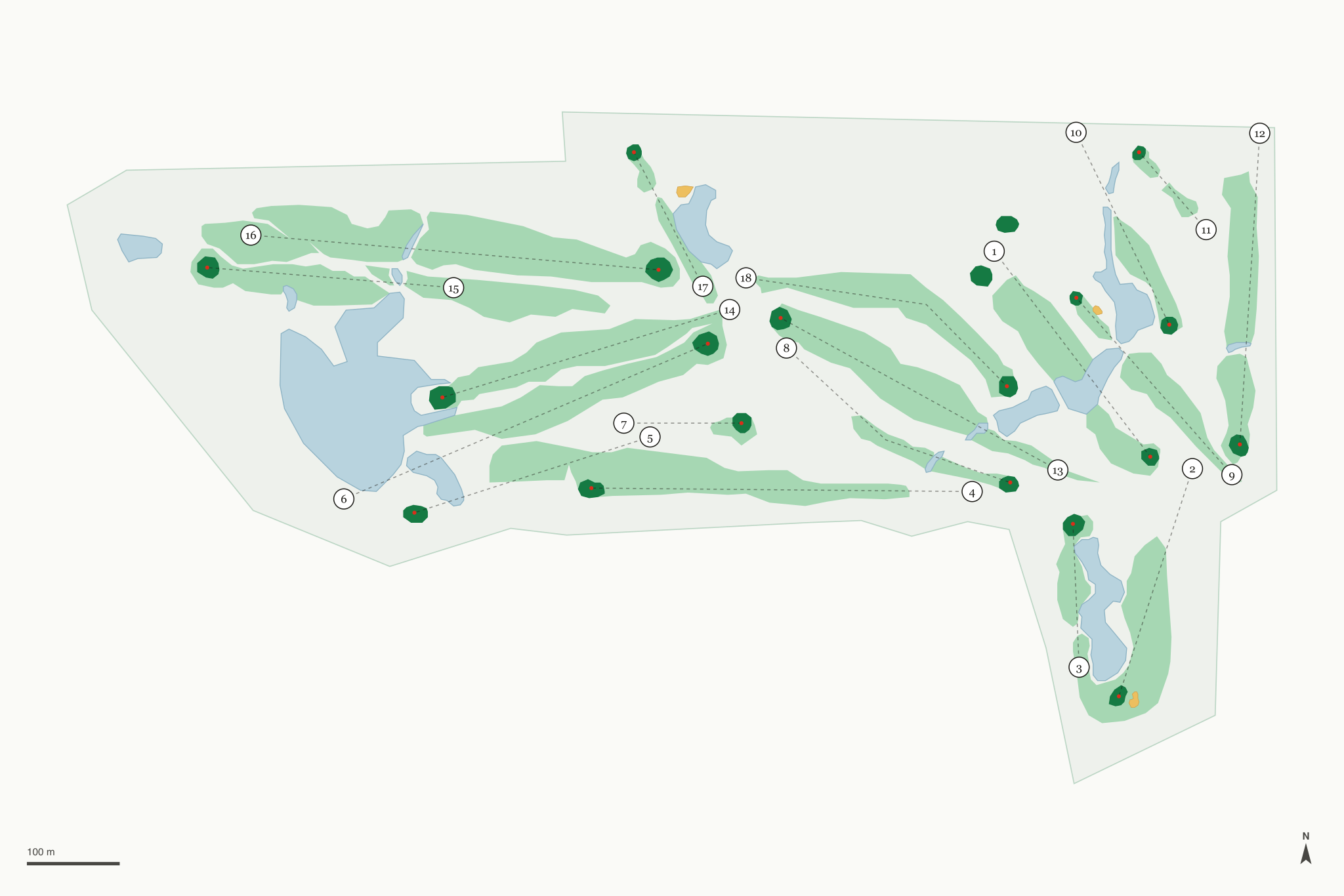 Map of Timber Ridge Golf Course
