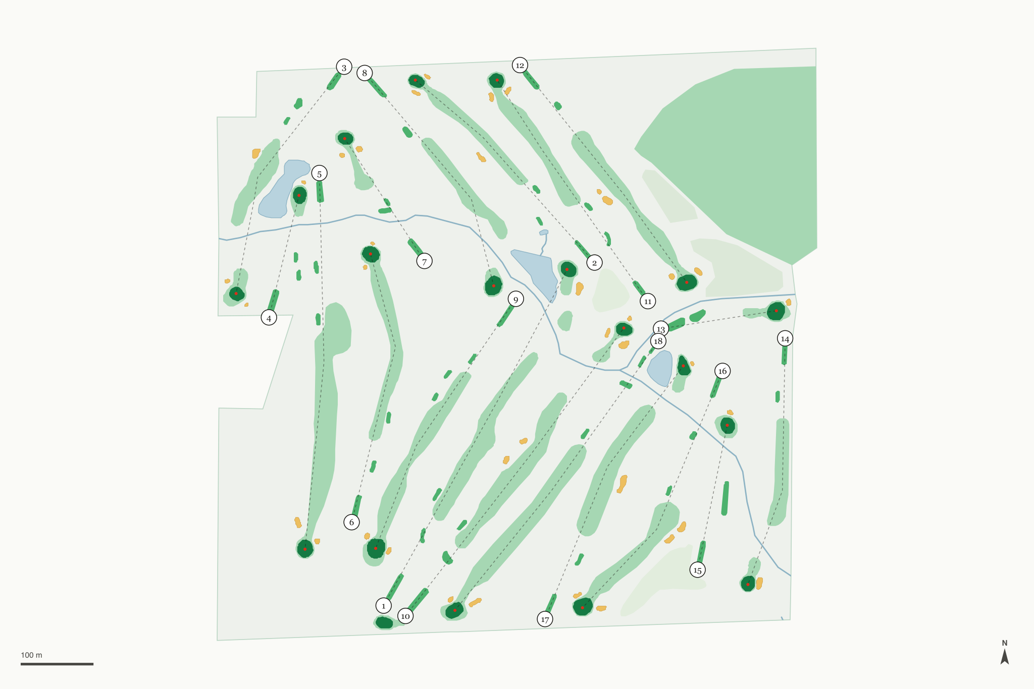 Map of Smock Golf Course