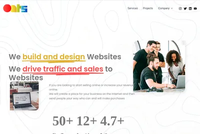Screenshot of the OATS Technologies Africa homepage