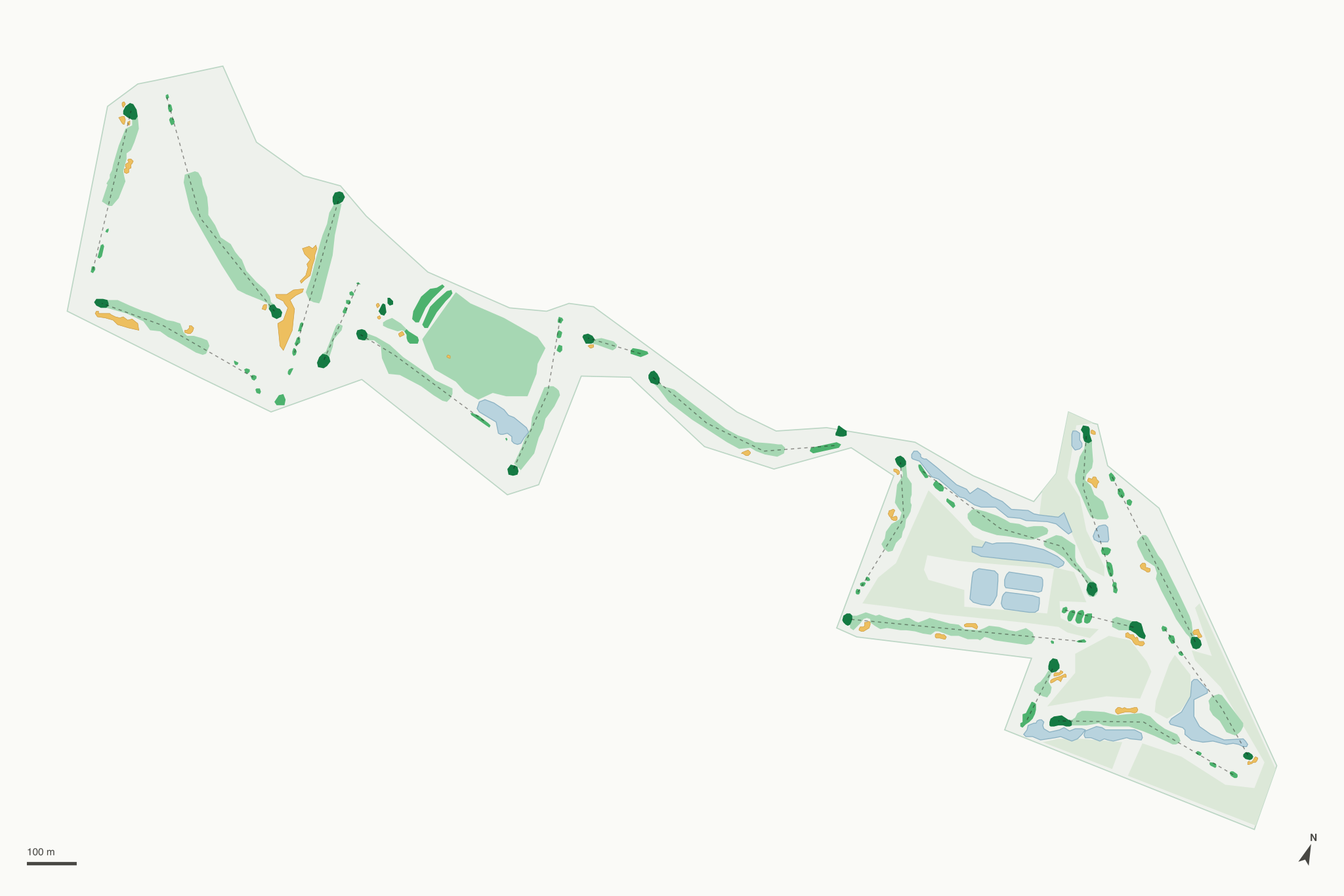 Map of Betsie Valley Golf Course
