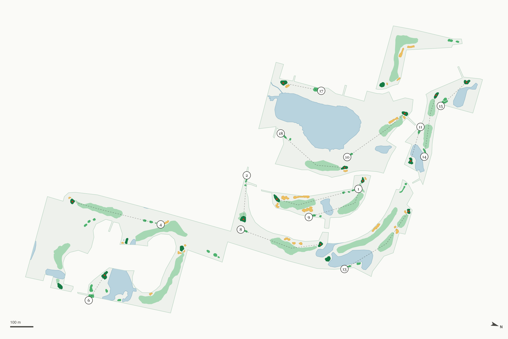 Map of Beacon Hill Golf Club