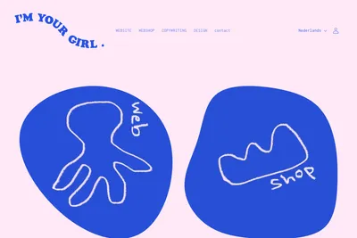 Screenshot of the I'M YOUR GIRL. homepage