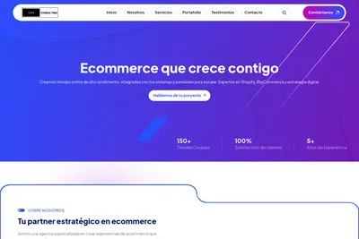 Screenshot of the DZN Consulting homepage