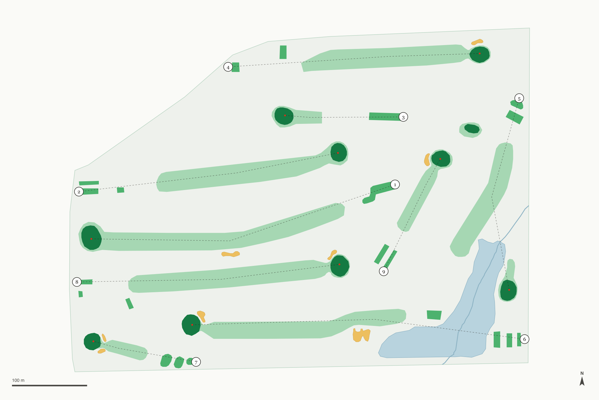 Map of Pleasantville Golf & Country Club
