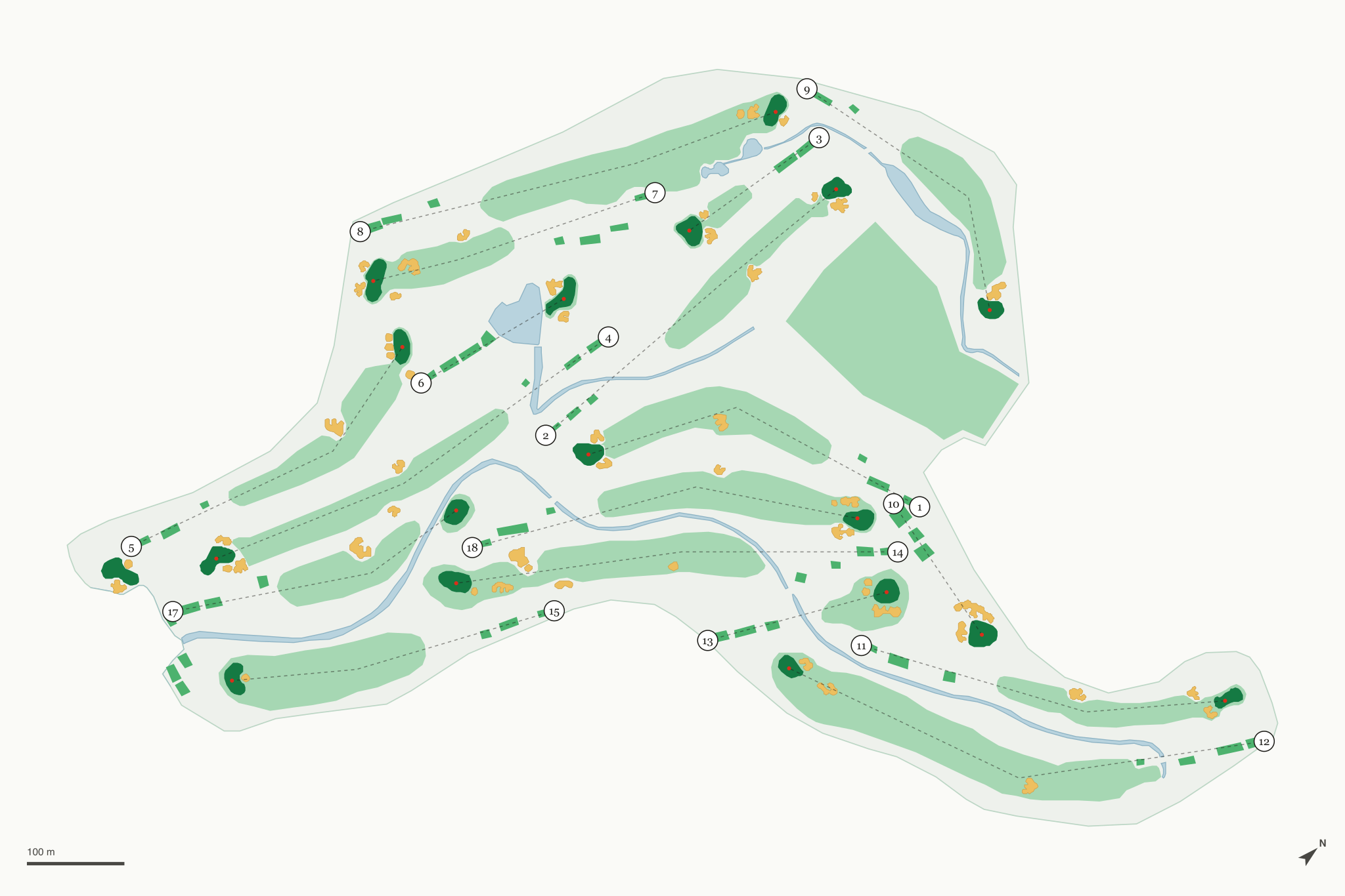 Map of Peacock Gap Golf Club