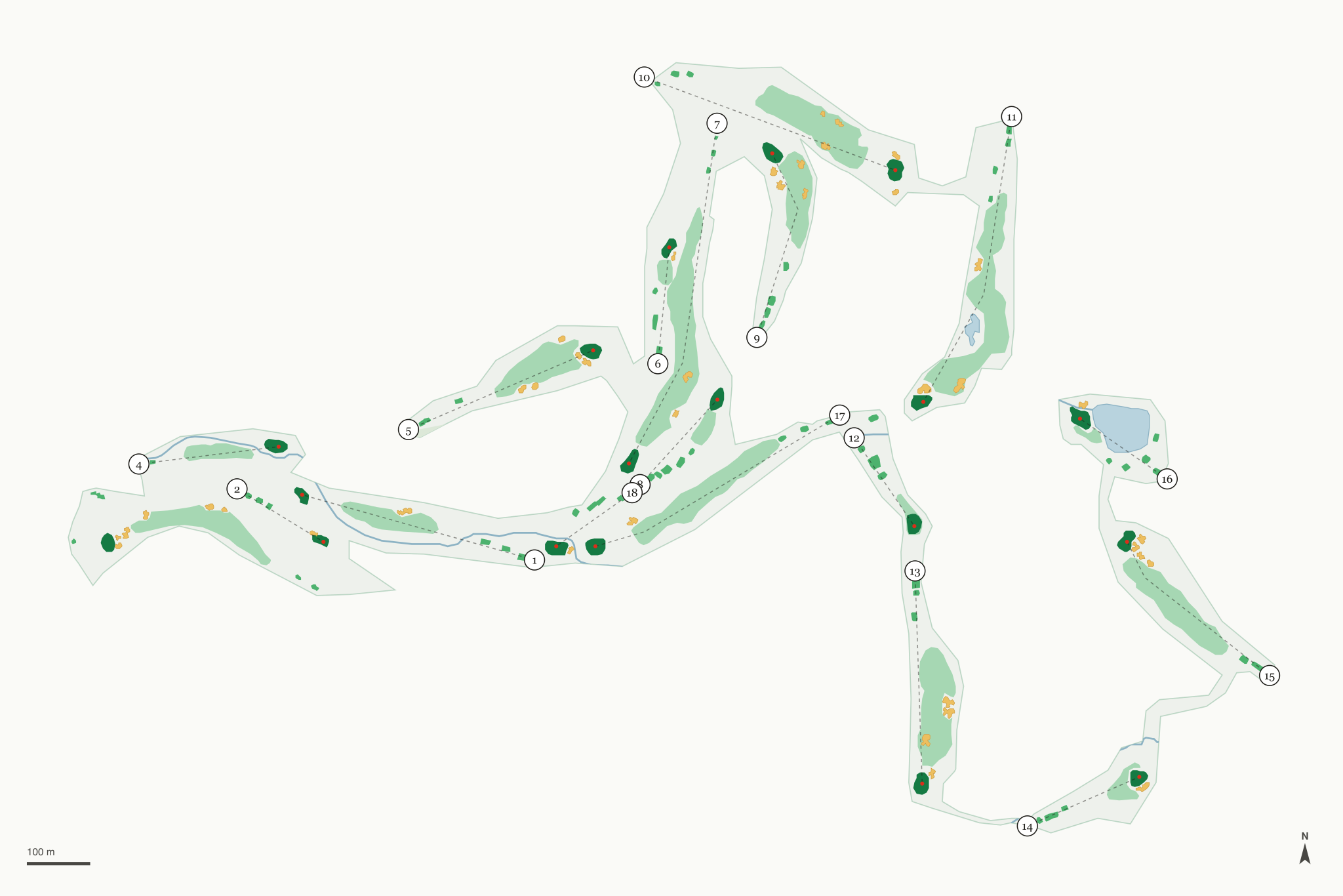 Map of Canyons Golf
