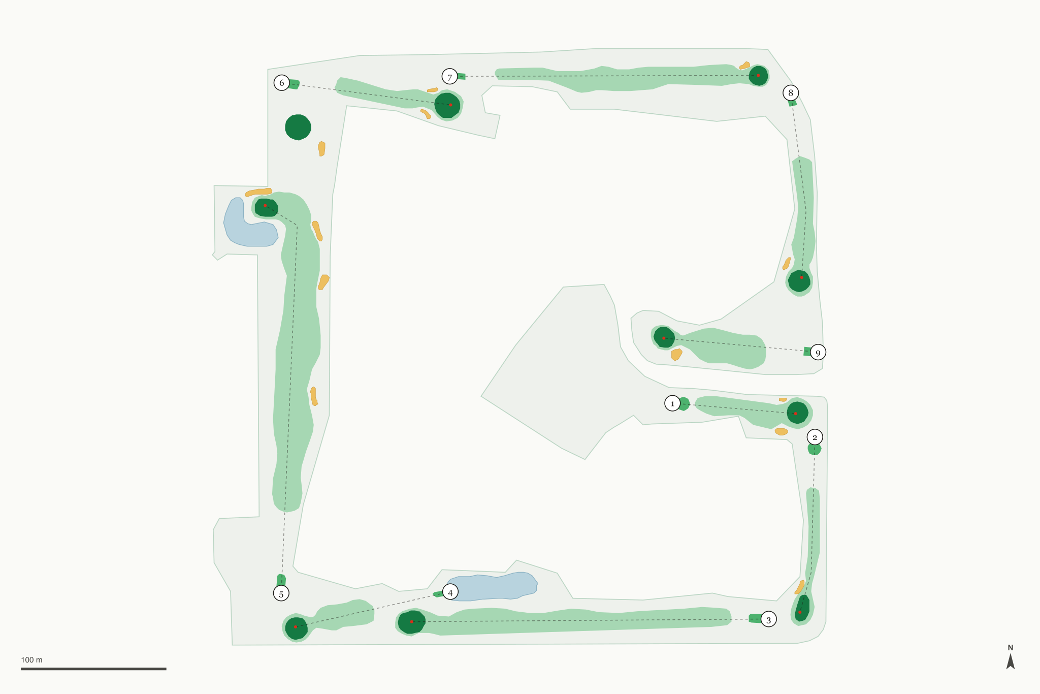 Map of Swallows Nest Country Club