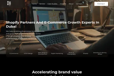 Screenshot of the AMZ Digital Agency homepage