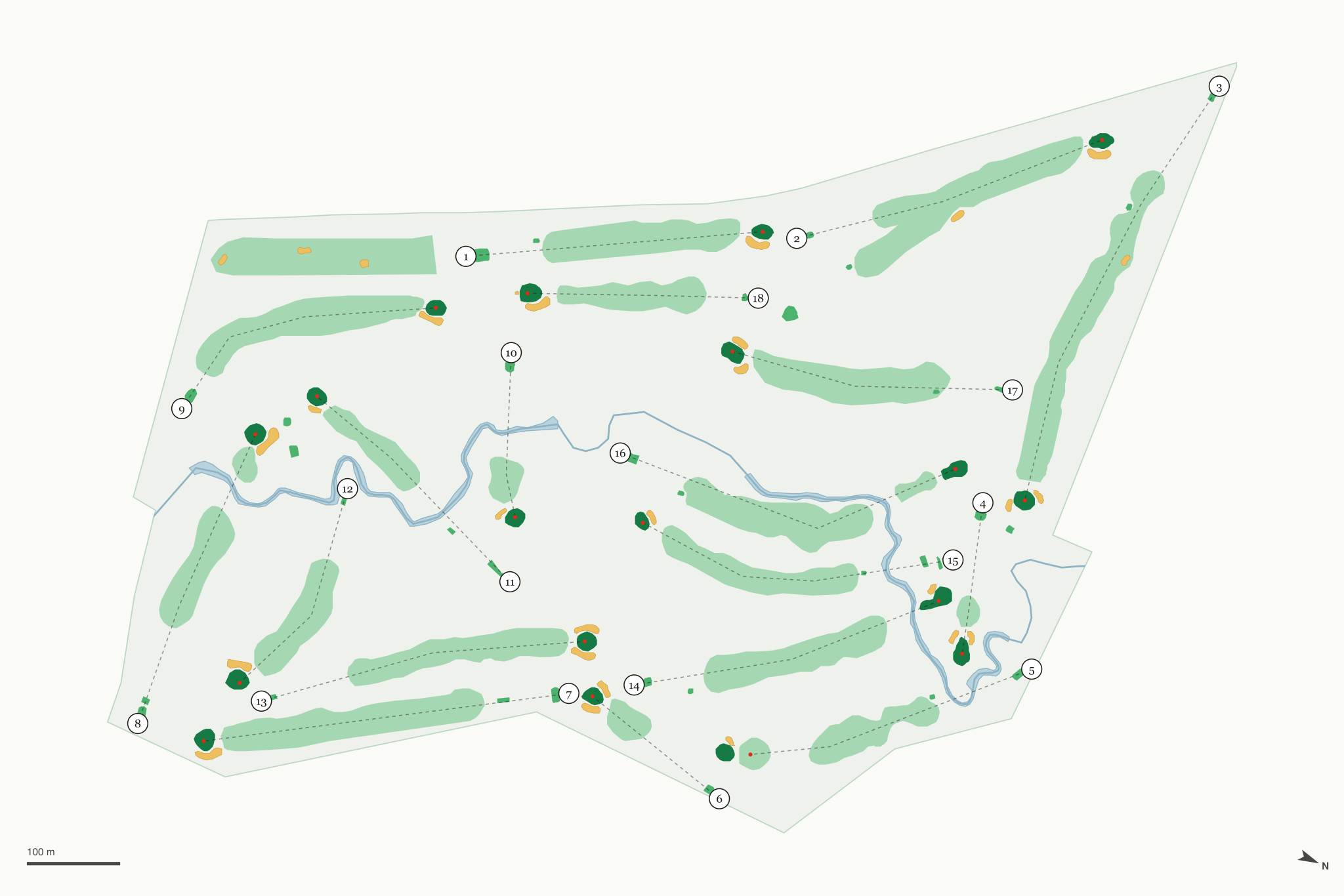 Map of South Hills Golf & Country Club