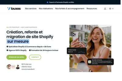 Screenshot of the Laura - Création, migration, refonte & maintenance homepage