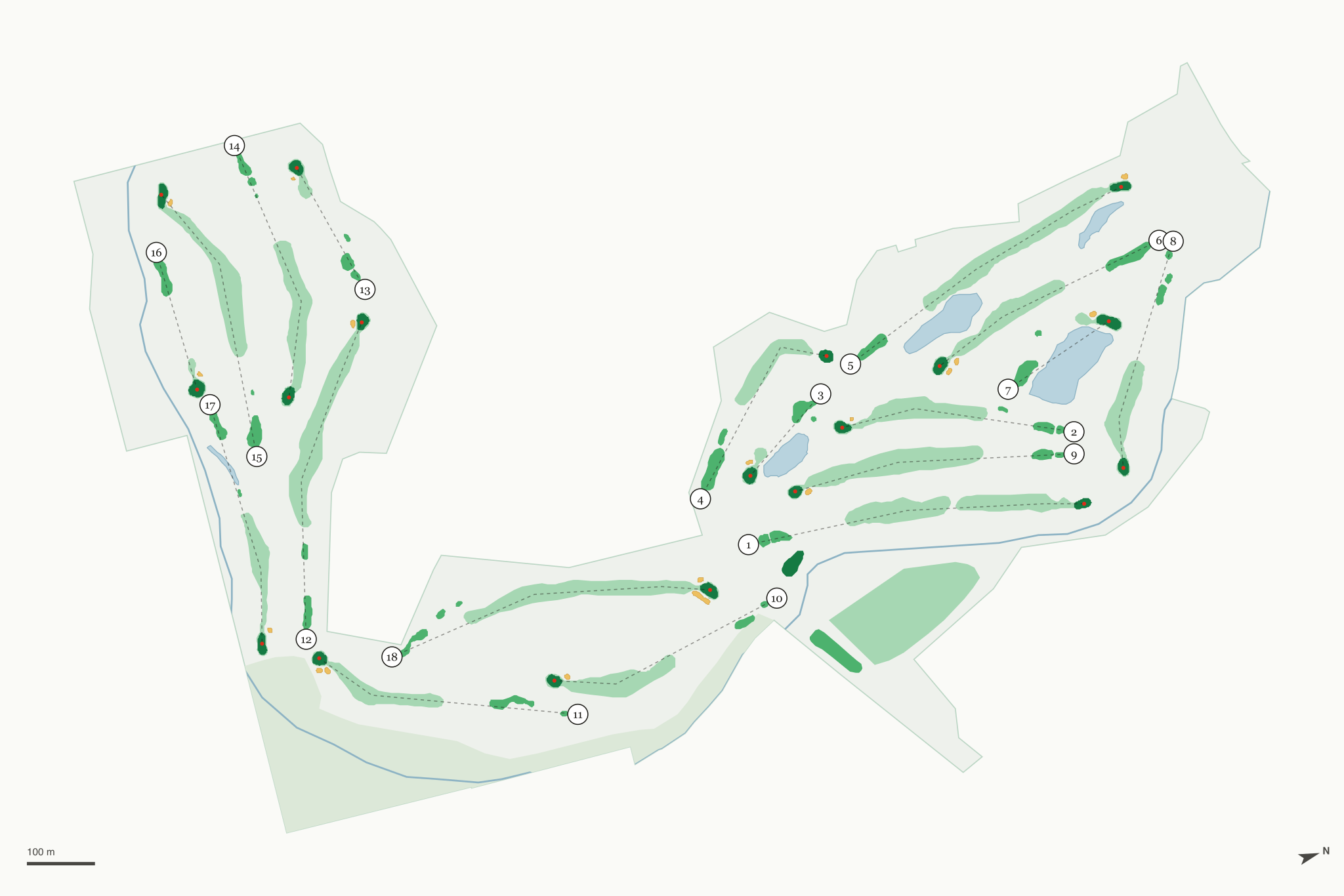 Map of Turnberry Golf Course