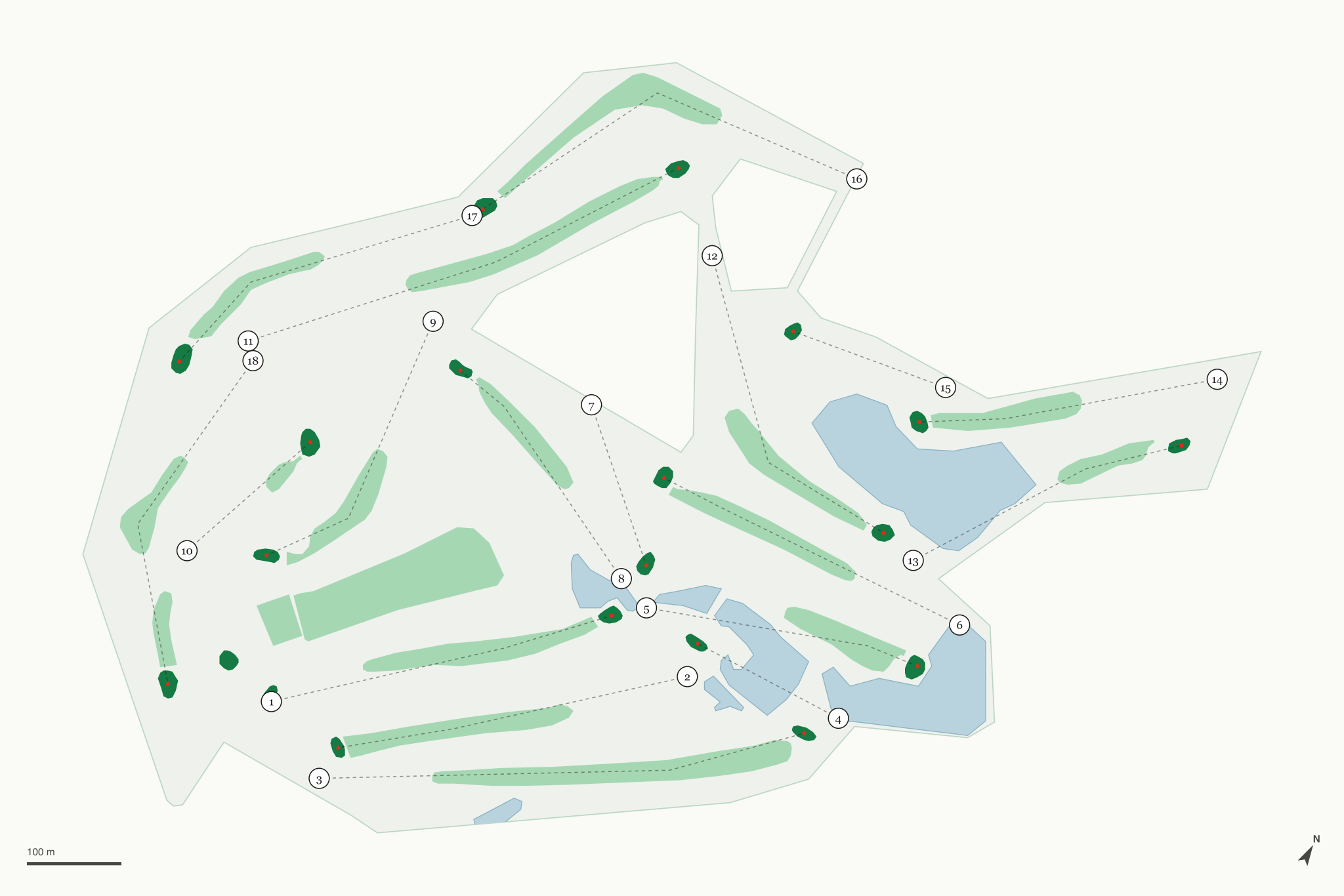 Map of Willow Lake Golf Course