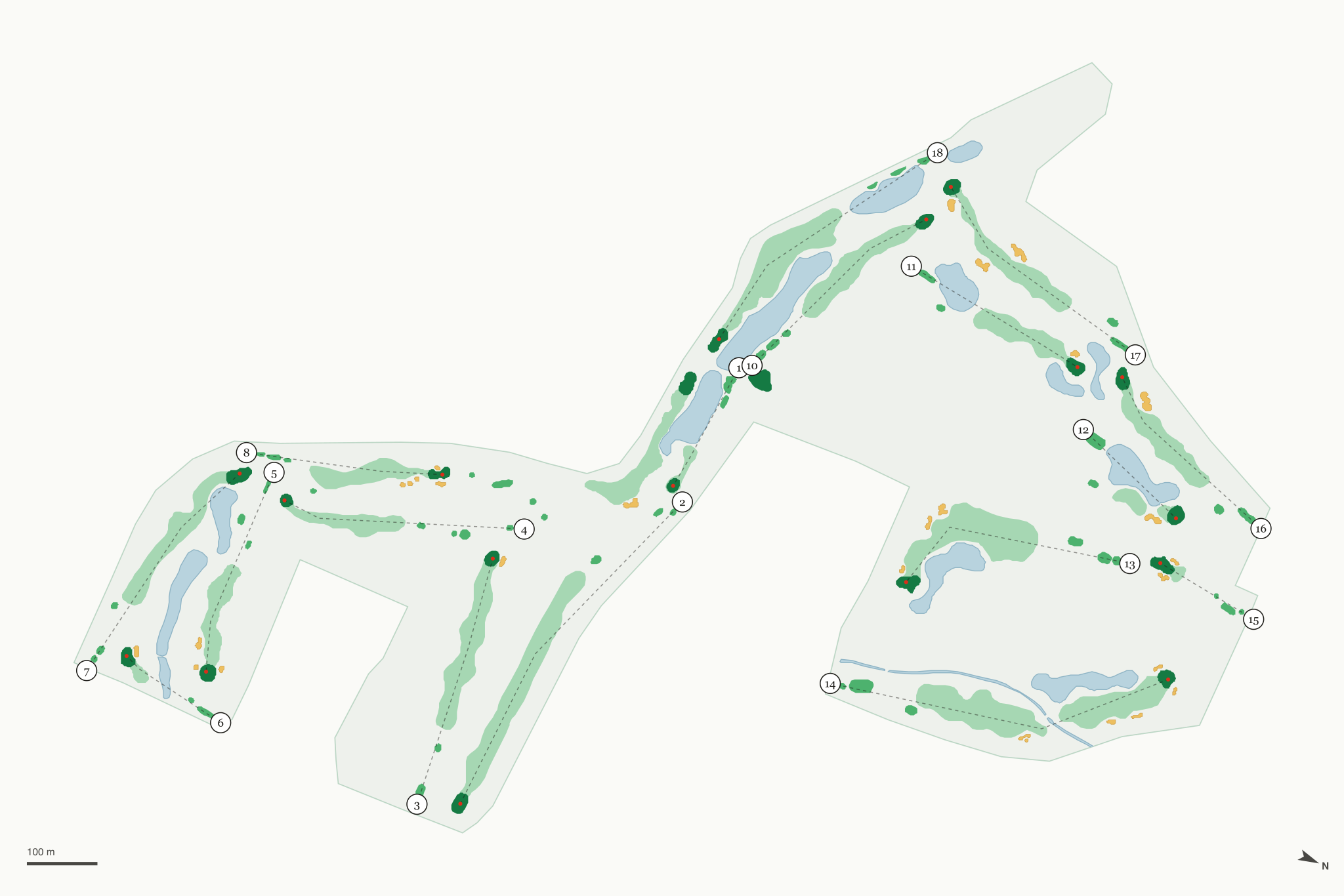 Map of Swan Valley Golf Course