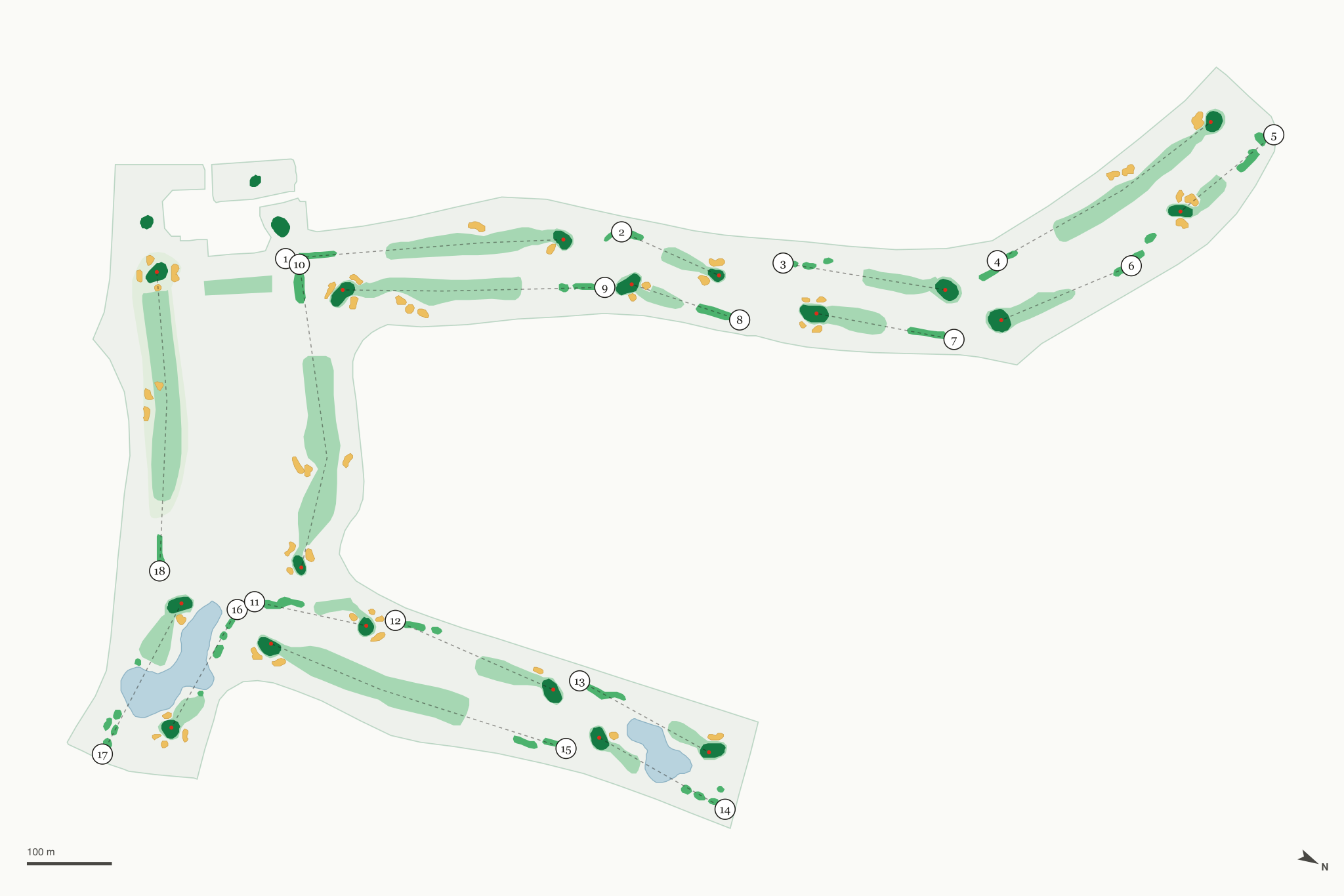 Map of Stardust Golf Course