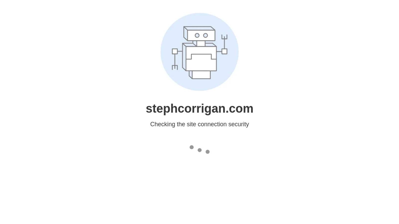 Screenshot of the Steph Corrigan Design homepage