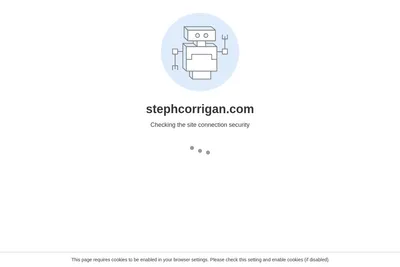 Screenshot of the Steph Corrigan Design homepage