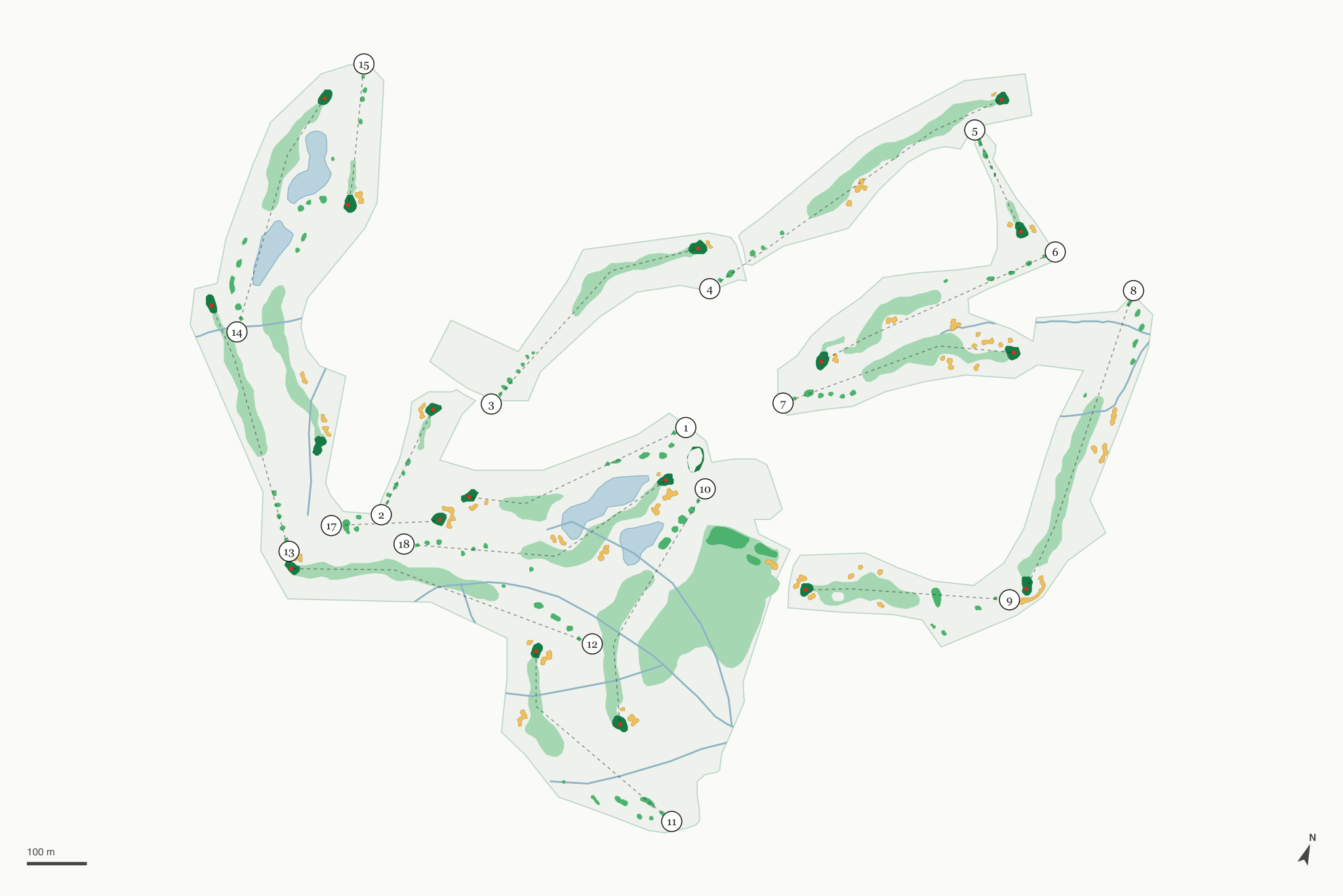 Map of Mountain Course at Cordillera