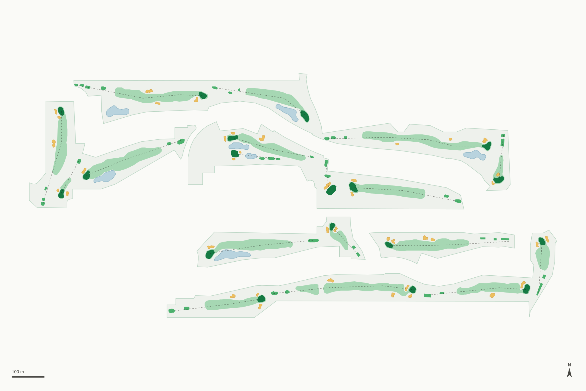 Map of Upland Hills Country Club