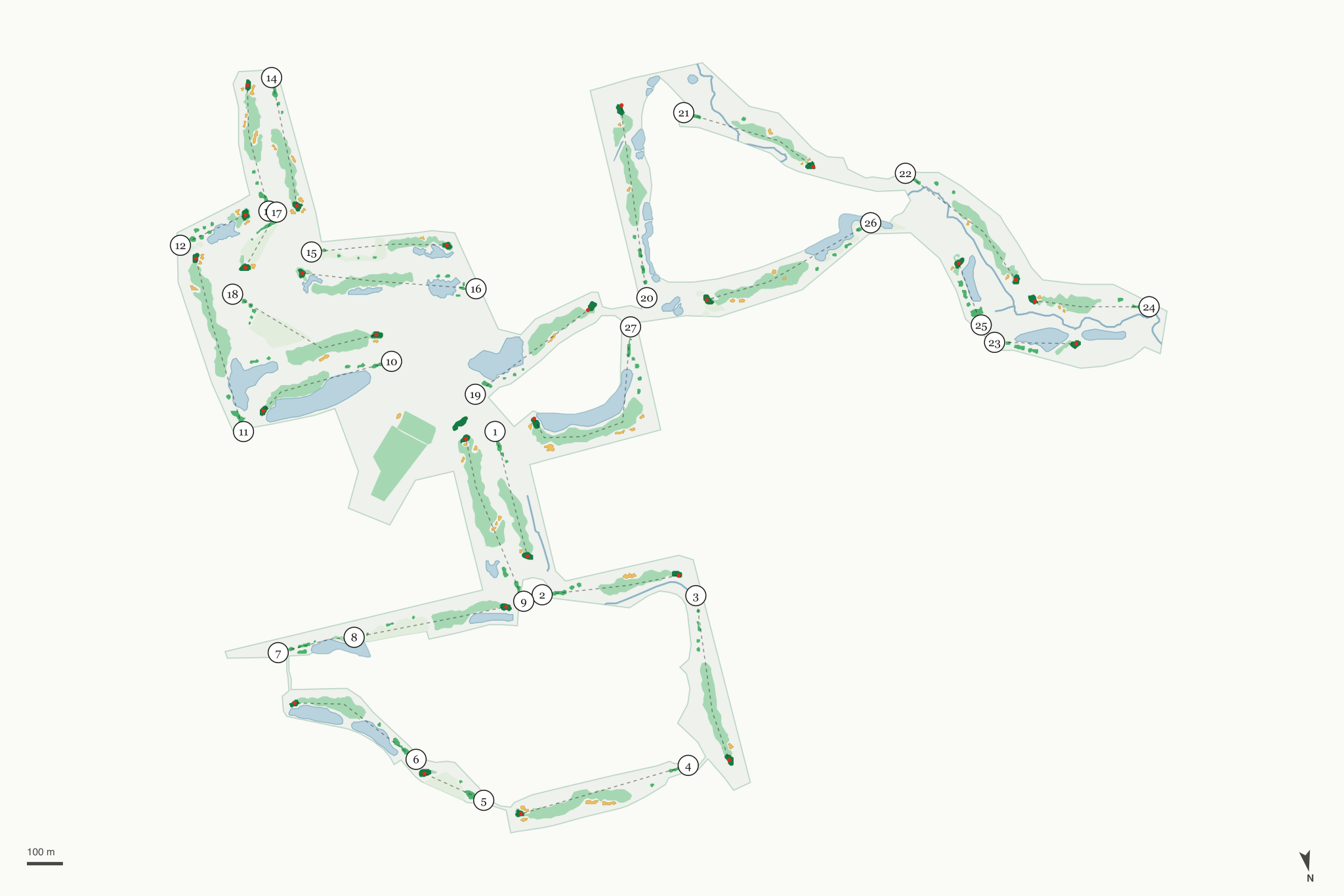 Map of Pheasant Run Golf Club