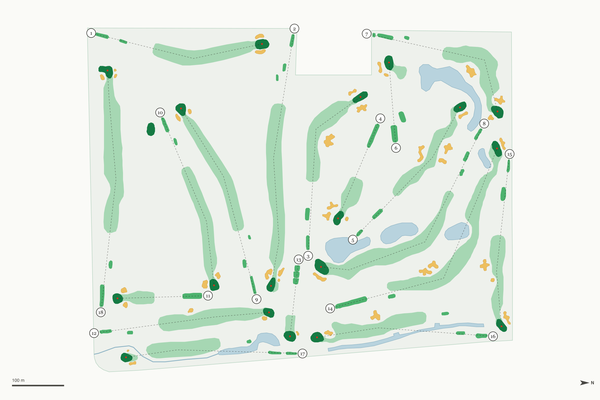 Map of Arrowhead Golf Club