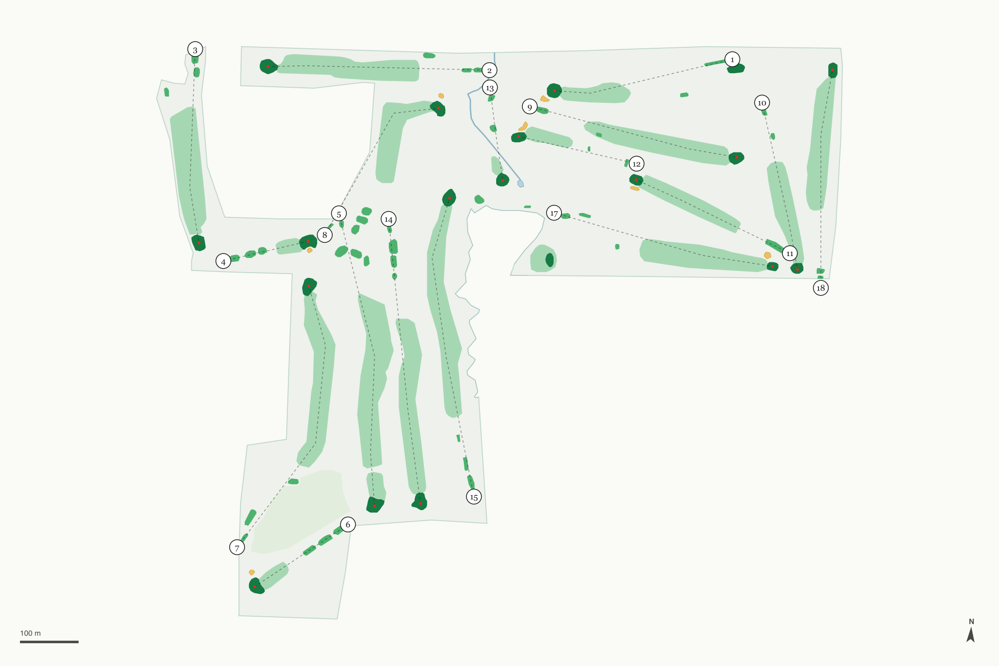 Map of Majestic Hills Golf Course