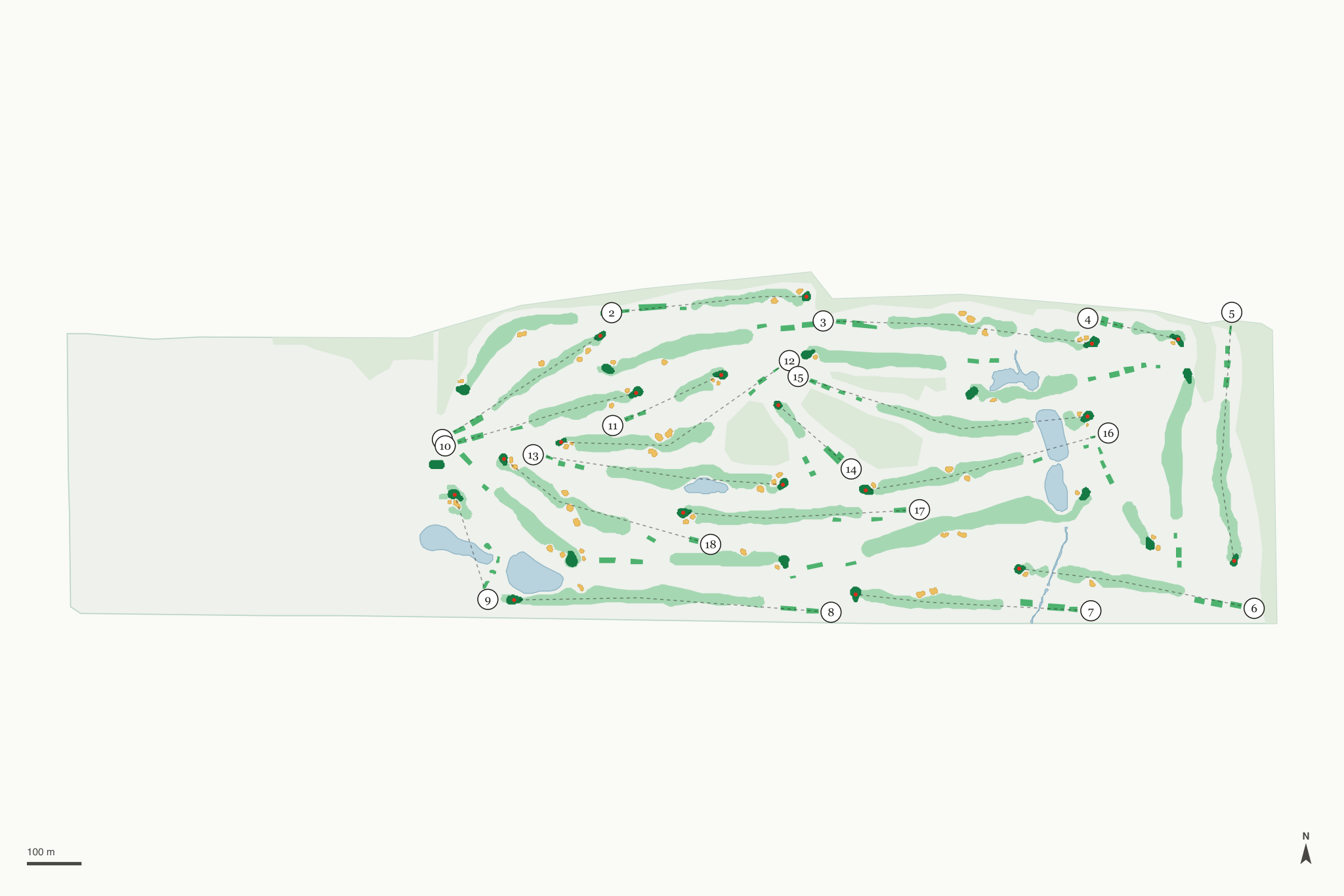 Map of Seneca Golf Course