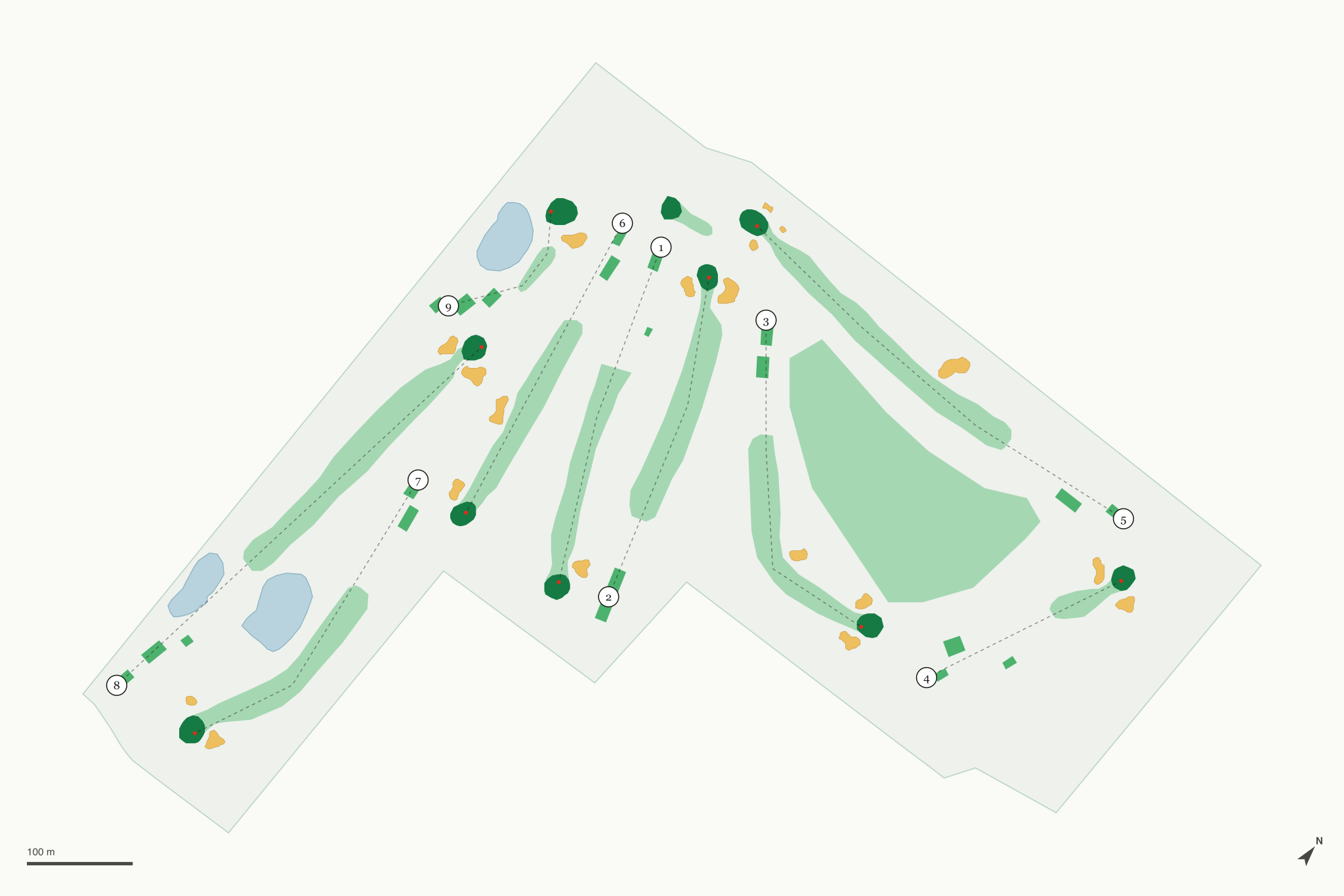 Map of Monona Golf Course