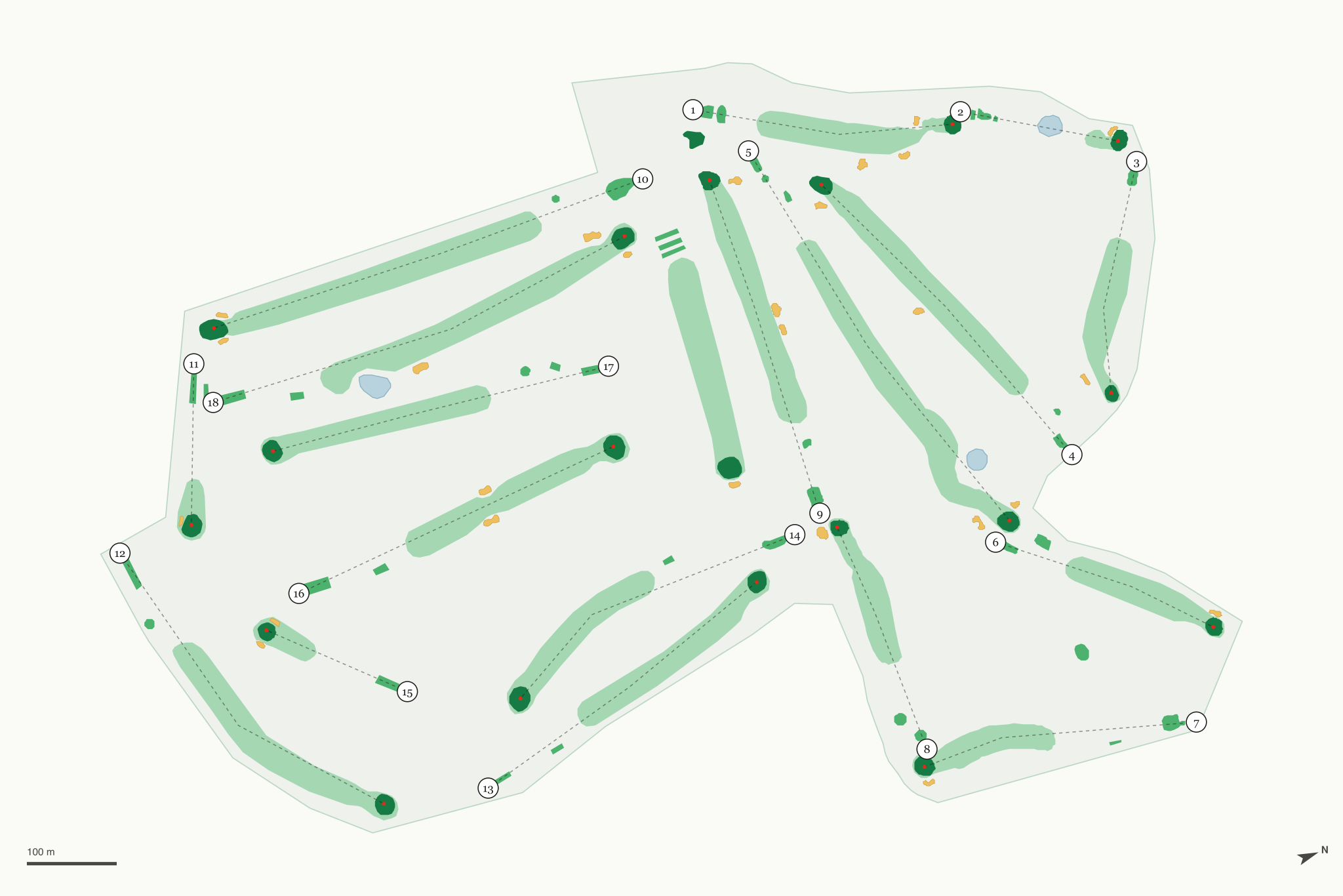 Map of Tianna Country Club
