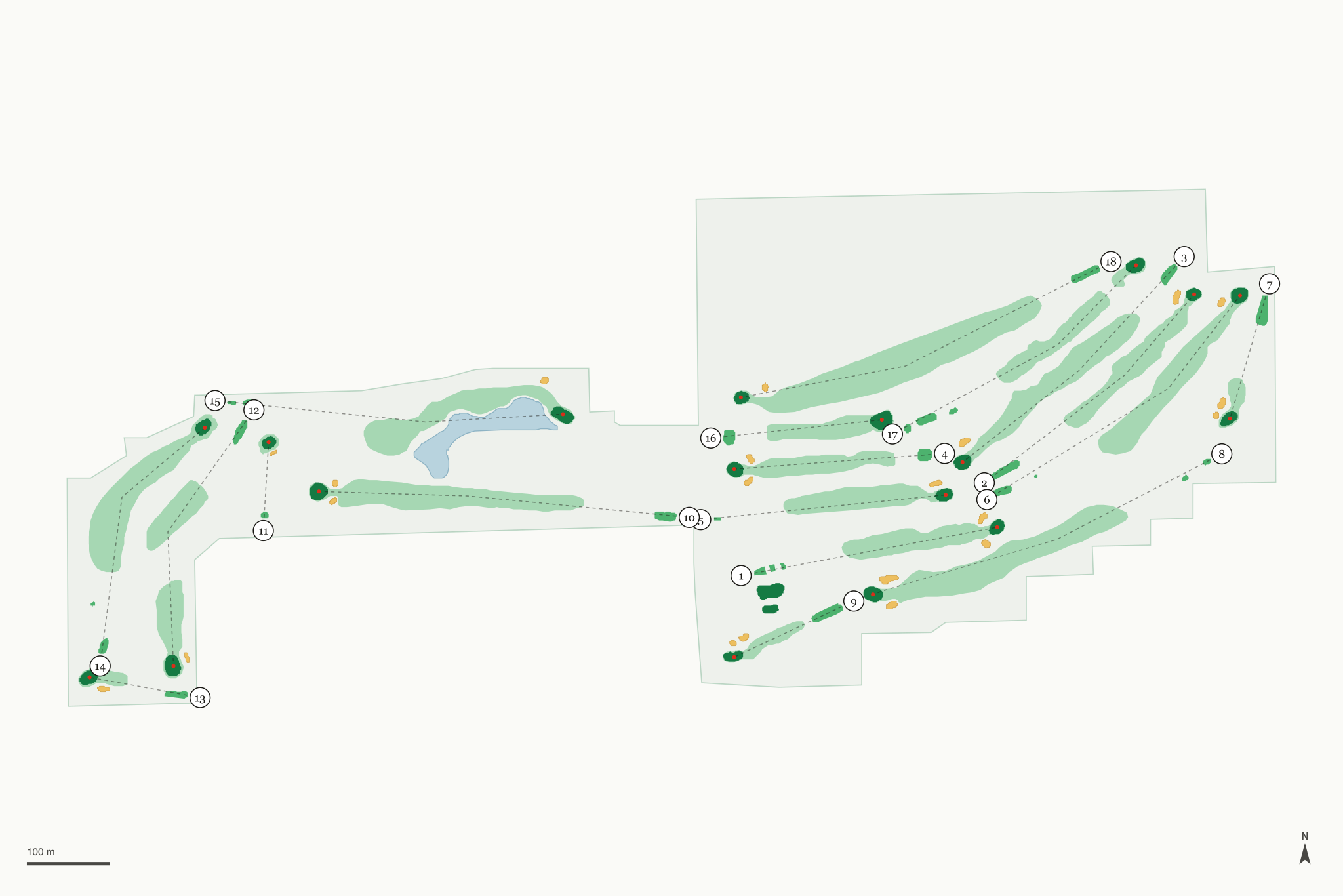 Map of Dad Miller Golf Course