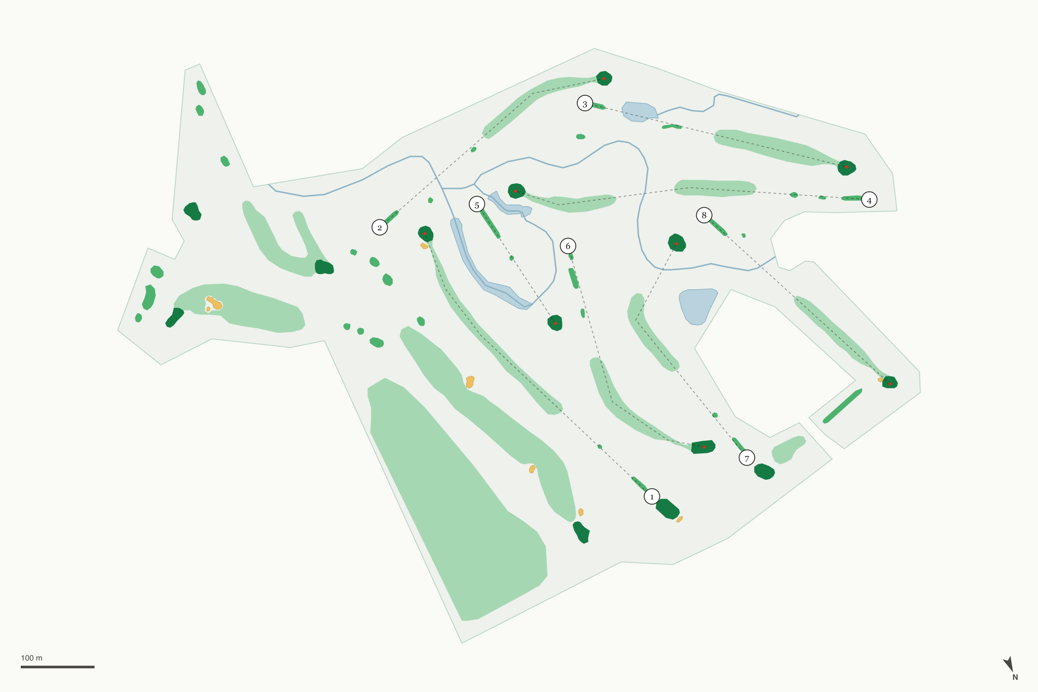 Map of Gillette Golf Club