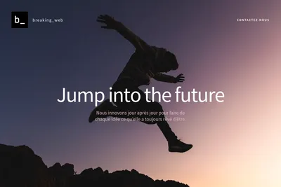 Screenshot of the Breaking Web homepage