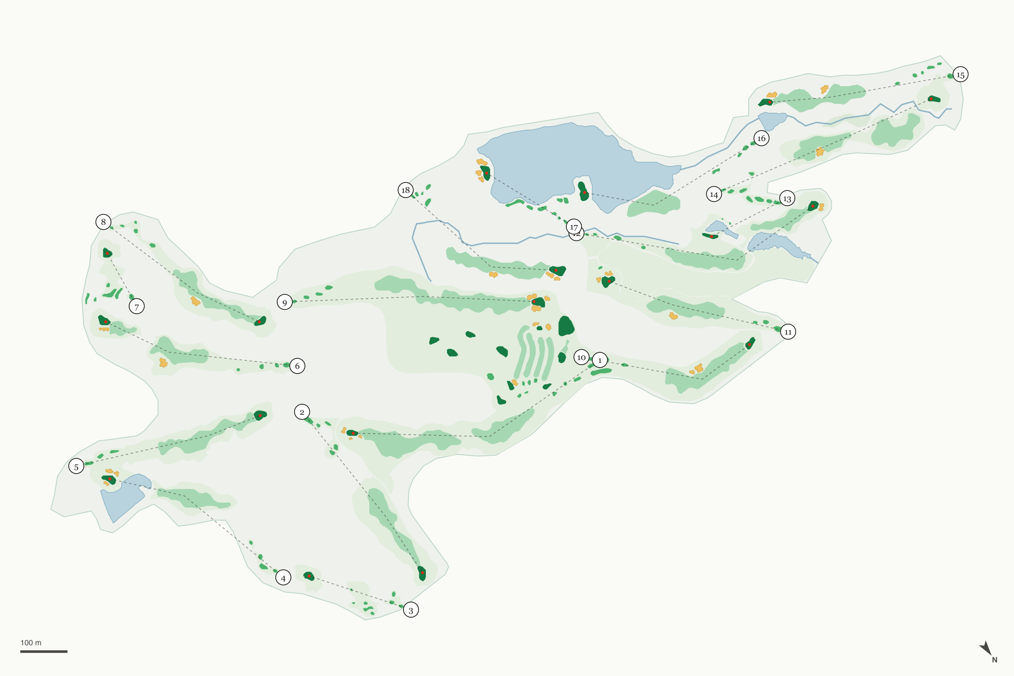 Map of Bear Creek Golf Club