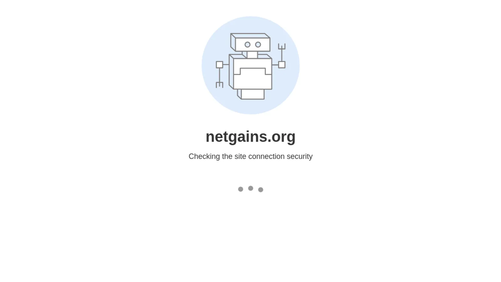 Screenshot of the Netgains homepage