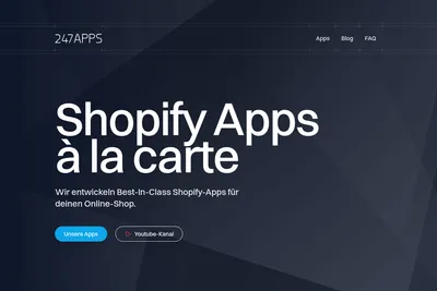 Screenshot of the 247APPS homepage