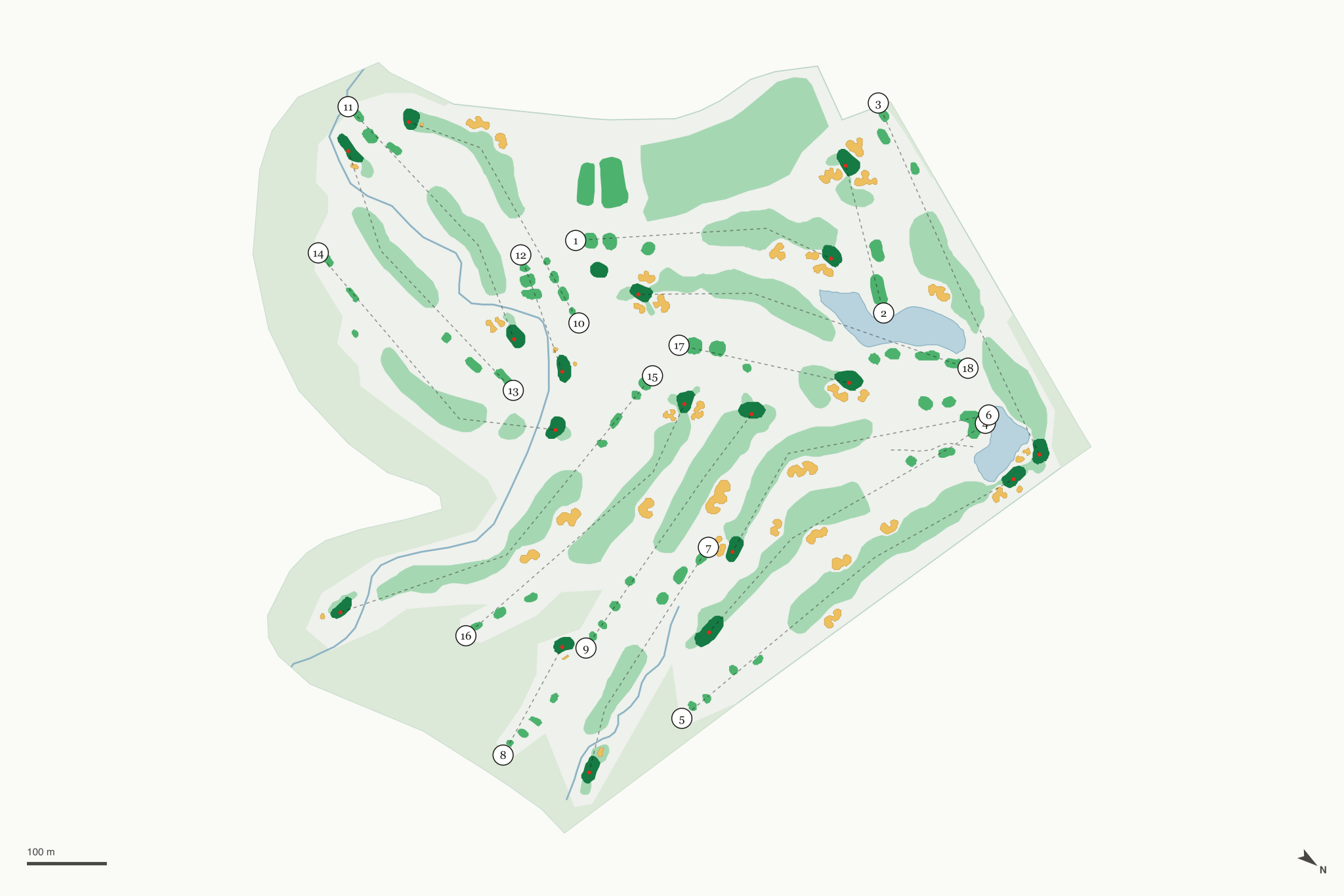 Map of Elks Run Golf Course