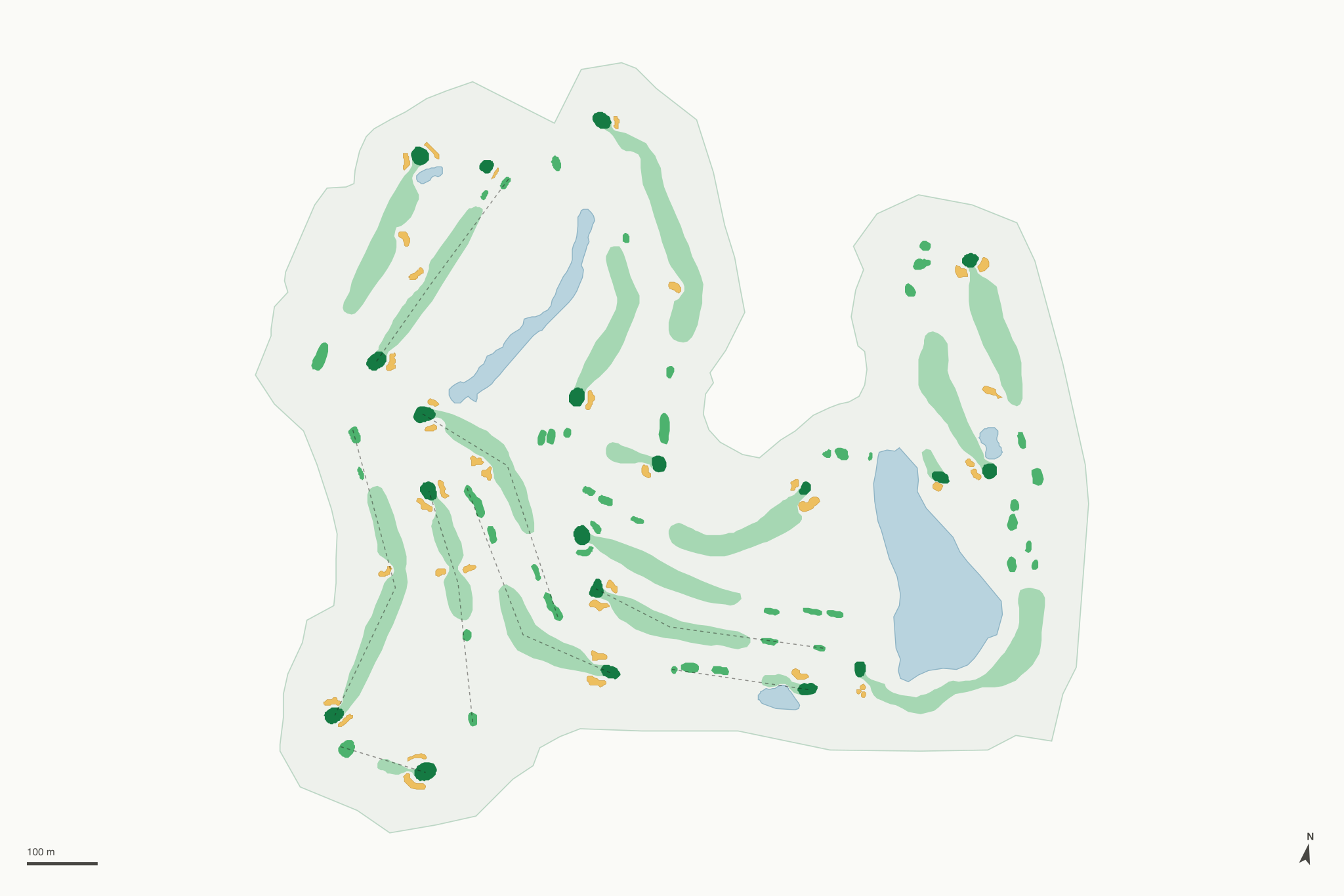 Map of Glacier Wood Golf Club