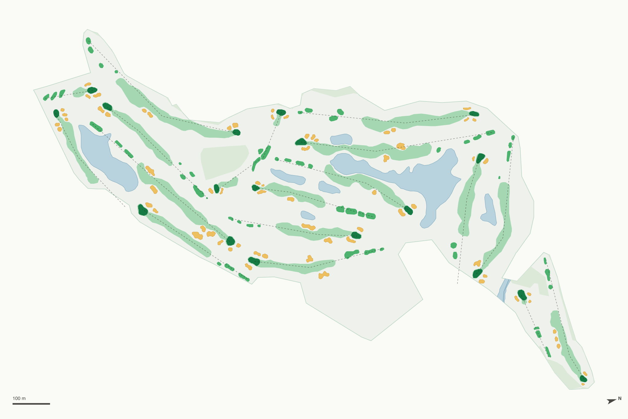 Map of Sanctuary Golf Course