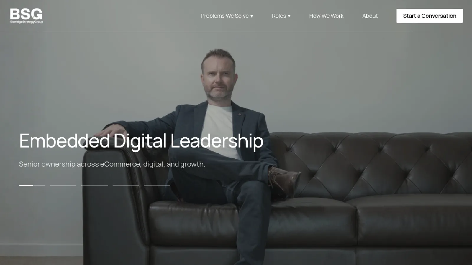 Screenshot of the Berridge Strategy Group Limited homepage