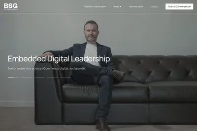 Screenshot of the Berridge Strategy Group Limited homepage